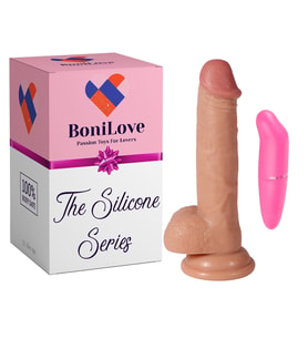 Bonilove Vücut İle Uyumlu Malzemeden Üretilen 17 Cm Dildo Vibratör