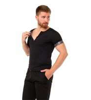 Özel Üretim Rahat Spor İç Giyim Terleme Hızlandırıcı Şık Termal Sauna Erkek Fermuarlı Eşofman Takım (Siyah)