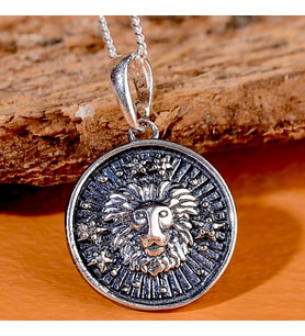 Gümüş Aslan Burcu Kolye 925 Ayar Gümüş Aslan Burç Unisex Kolye