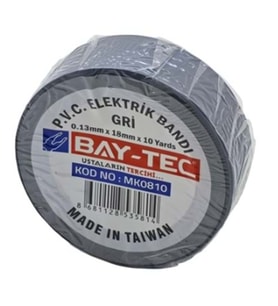 Bay-Tec Elektrik Bandı Gri - 4 adet