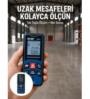 Profesyonel Lazer Metre Hassas Ölçüm Ve Dijital Ekran Yeni Nesil