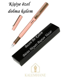 Kişiye Özel Scrikss Dolma Kalem Özel Kutulu (Somon)