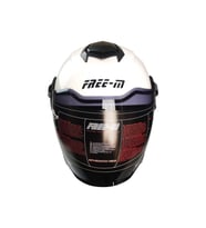 Motosiklet Yarım Kask Double Güneş Vizörlü Ece Sertifikalı Abs Material Motor Kaskı White