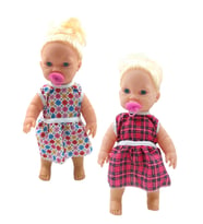 Mavi Gözlü Sarışın Ağlayan ve Konuşan Emzikli Oyuncak Et Bebek (35cm) (Lacivert Çok Renkli)