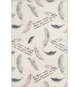 Eliana Home Baskılı, Yıkanabilir Kaymaz Taban Salon Halısı LNA1414 100x150 cm (Bej)