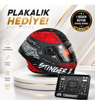 MT Helmets Stinger 2 Solid Full Face Kapalı Kask + Plakalık