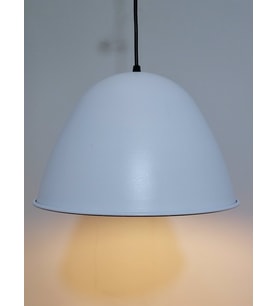 RİOLİGHT RETRO BEYAZ İÇİ BEYAZ TEKLİ METAL SARKIT ÇAP: 28CM (Siyah)