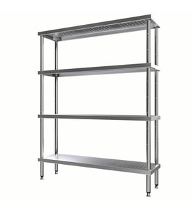 Vital VRDP-13753 İstif Rafı -Demonte 4 Katlı, Delikli