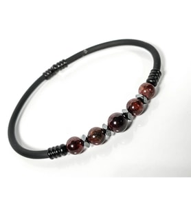 Garnet (Lal) Taşlı Yaylı Bileklik – Güç, Denge ve Yaşam Enerjisi
