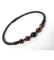 Garnet (Lal) Taşlı Yaylı Bileklik – Güç, Denge ve Yaşam Enerjisi