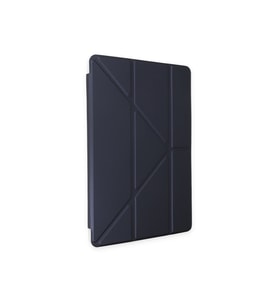 Galaxy Tab S6 P617 Kılıf Tri Folding Kalem Bölmeli Standlı Kılıf (Lacivert)