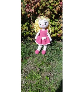 Amigurumi Kız Bebek Oyuncak / Pembe