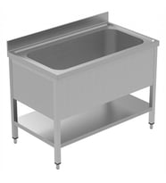Electrolux Professional Yıkama-süzme Tezgahı, 1 Evye (1080x540x350 Mm), Taban Raflı - 1200 Mm, Plus LSGVLP1201