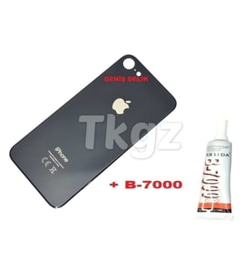 iPhone 8 Arka Pil Batarya Kapağı (CAM+B-7000) SİYAH
