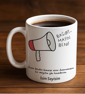 Komik - Esprili Kupaa Bardakk BAĞIRTMAYIN BENİ Tasarımlı Komik Kupaa Bardakk