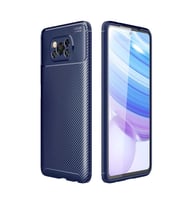 Xiaomi Poco X3 Kılıf Esnek Soft Karbon Tasarım Legion Serisi (Lacivert)