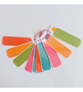 Çarpım Tablosu Çalışma Kartları 13x4 cm (Çok Renkli)