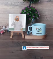 Mali İşler Müdürü Fotoğraflı Dekoratif Taş, Kupa Bardak Beyaz Hediye (Model 8)