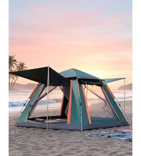 Büyük Boy Kamp Çadırı Güneşlikli 4 5 Kişilik Taşınabilir Outdoor Çadır