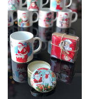 Yılbaşı Kupa Ve Yeni Yıl Özel Baskılı Metal Kutu Mum Ve Çorap Karışık  Yollanır