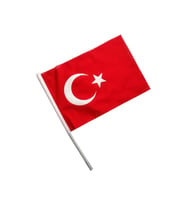 Sopalı Türk Bayrağı 30x45cm Raşel Kumaş- 50 Adet
