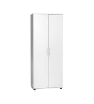 Adore Mobilya Porto 10 Raflı Kapaklı Geniş Ayakkabılık-Mat Beyaz 76x187x36 cm (GxYxD)