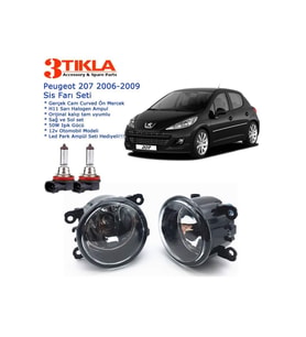 Peugeot 207 2006 Sis Farı Set Oem: 8200074008