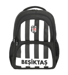 Beşiktaş Lisanslı Çubuklu Okul Çantası Sırt Çantası Kod:25339 Orijinal