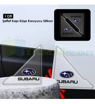 Subaru Logo Kapı Kenar Köşe Koruyucu Çarpma Çizilme Önleyici Silikon Şeffaf Damla Etiket 1 Çift