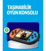 Retro 520 Oyunlu Taşınabilir Konsol HD Ekran USB Şarjlı
