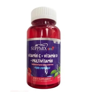 Suppmix Vitamin C D Multivitamin Çiğnenebilir Form 30 Gummies