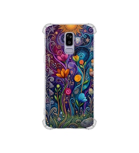 PrintiFy Samsung Galaxy A6 Plus 2018 ile Uyumlu Düşlerin Dansı Serisi Rüyalar Ötesi Tasarımlı Uv Baskılı Köşe Korumalı Antişok Kılıf