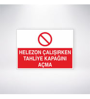 Helezon Çalışırken Tahliye Kapağını Açma