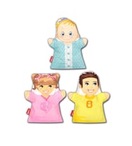 3 Parça Tox Kardeşler El Kukla Set , Eğitici Oyuncak