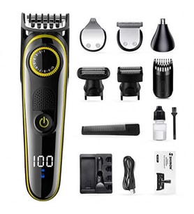 5in1 Fonksiyonlu Turbo Motorlu Saç Sakal Kesme Tıraş Makinesi Burun Kulak Ense Favori Tüm Vücut GO-53-vice 00499