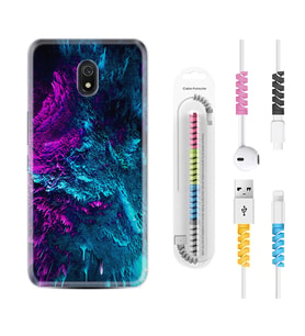 Xiaomi Redmi 8A 8 Pro 9C 9T 10C 11T Pro Kılıf Kablo Koruma Spiral Silikon Explosive 1734