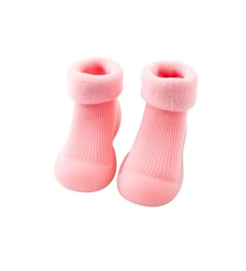 Petityu Kaydırmaz Kışlık Ev Patigi - Pembe Çorap Patik 20-21