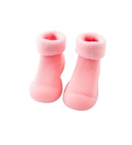 Petityu Kaydırmaz Kışlık Ev Patigi - Pembe Çorap Patik 20-21
