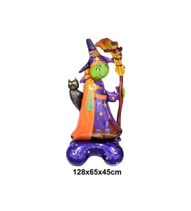 Ayaklı Cadı Halloween Folyo Balon