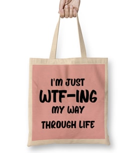 Sarcasm Funny Comment Quotes Gift - Sarcastic Women And Men Humorous Saying Bez Çanta Uzun Saplı