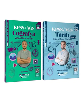 Yediiklim 2026 KPSS Tarih ve Coğrafya Atölye Video Ders Notları Seti 2 Kitap