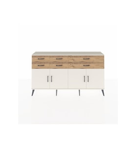 Arges Konsol 3 Raflı 6 Çekmeceli 4 Kapaklı 176x30x99 Aytaşı-Aytaşı/Çam