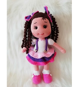 Tombik Kız Amigurumi Organik Oyuncak