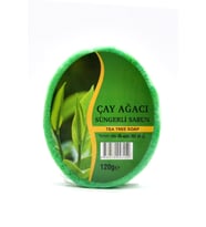 Çay Ağacı Özlü Süngerli Sabun Banyo Duş Sabunu 120 G