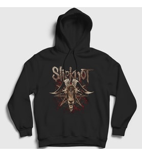 Presmono Unisex Siyah Goat V2 Slipknot Kapüşonlu Sweatshirt 292260tt