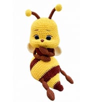 Sevimli Yumoş Arı Amigurumi Organik Oyuncak