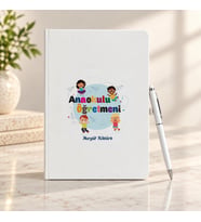 Anaokulu Öğretmenine İsme Özel Defter ve Kalem Seti