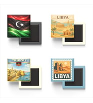 Buzdolap Magnetleri - Libya Trablus - 4'lü Set Magneti