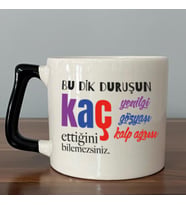 Bu Dik Duruşun Baskılı Kadınlar Günü Siyah Kulplu D Kupa