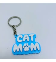 Cat mom - Mavi - Anahtarlık